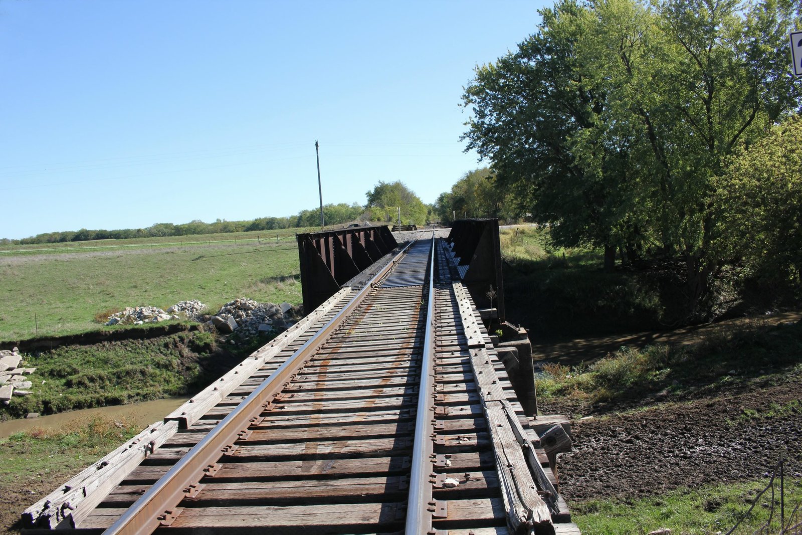 Looking east